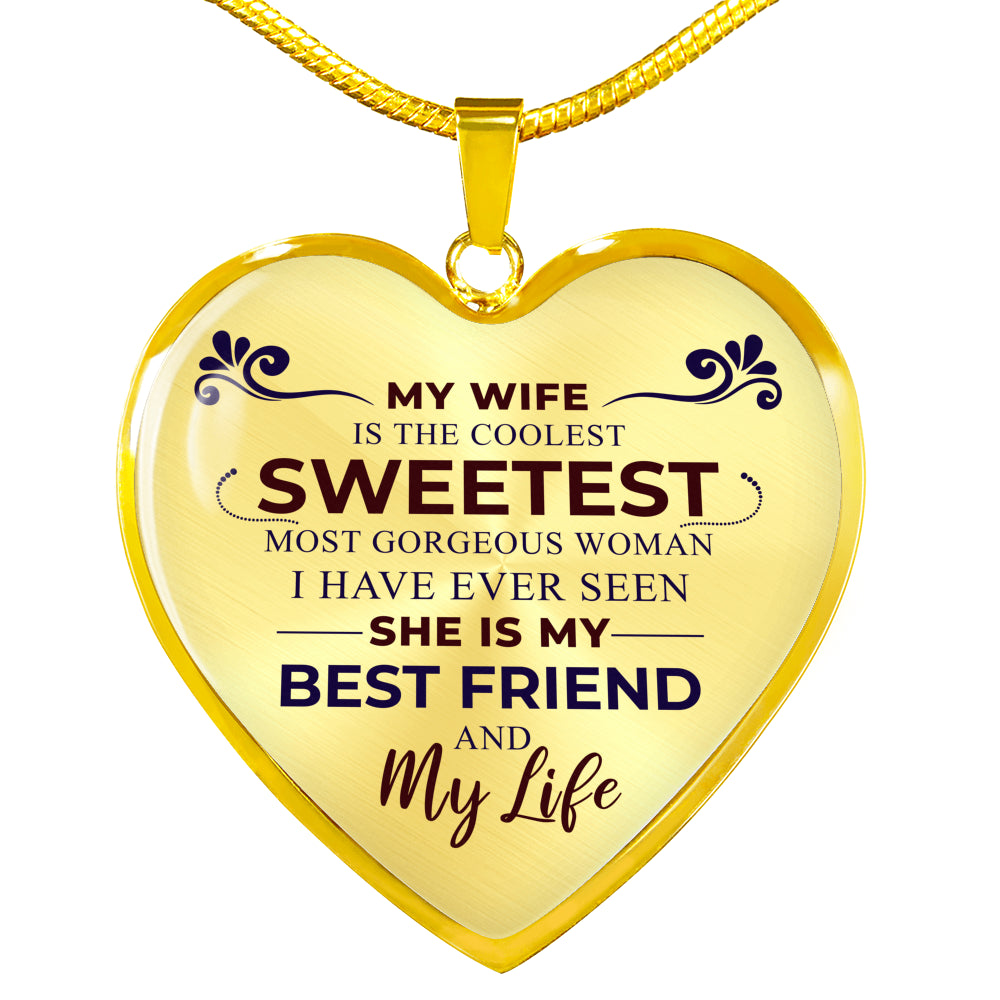 Sweetest Hearts Necklace, Dark Red