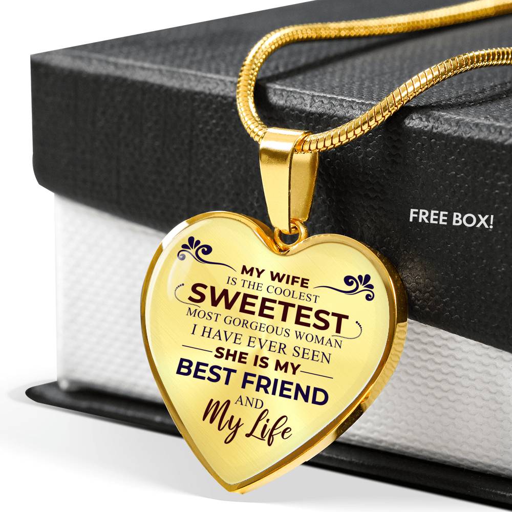 Sweetest Hearts Necklace, Dark Red