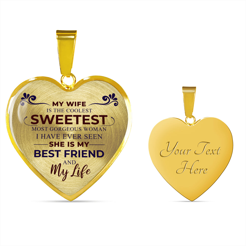 Sweetest Hearts Necklace, Dark Red