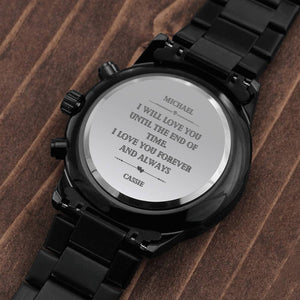 Personalized Custom Watch Groomsmen Watch Father Of The Groom Best Man Gift Ideas Engraved Metal Watch Usher Gift Wedding Party Gift