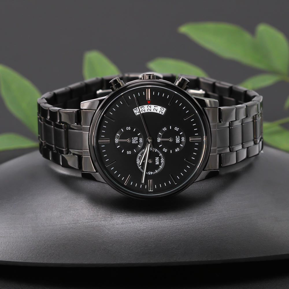 Biker Dad Gift From Daughter, Father's Day Gift From Son, Cool But Normal Biker Dad, Engraved Watch Gift For Men, Nice Daddy Birthday Gift