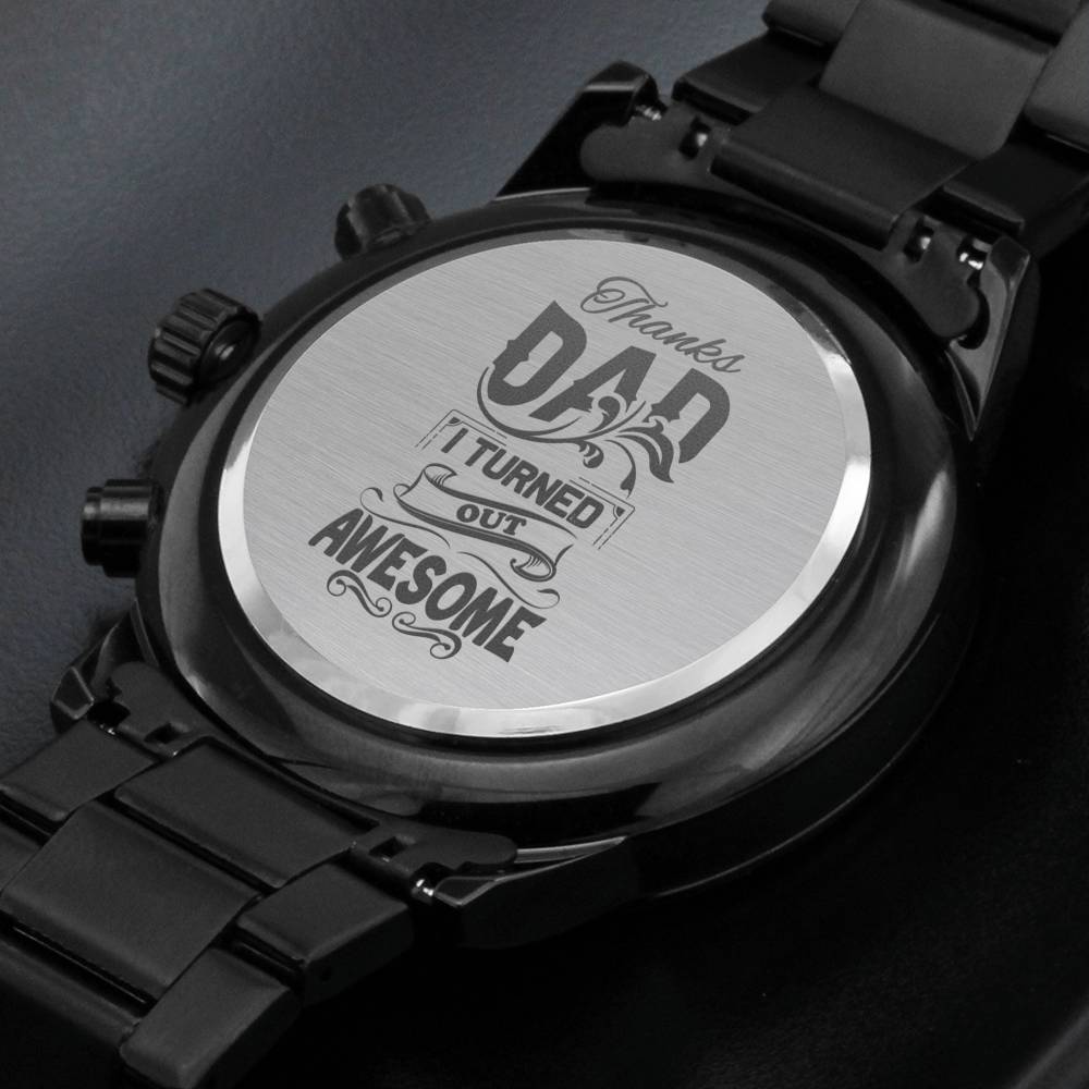 Fathers Day Watch Gift For Beloved Dad, Luxury Watch Gift For Dad, Watch for Men, Birthday Gifts From Daughter