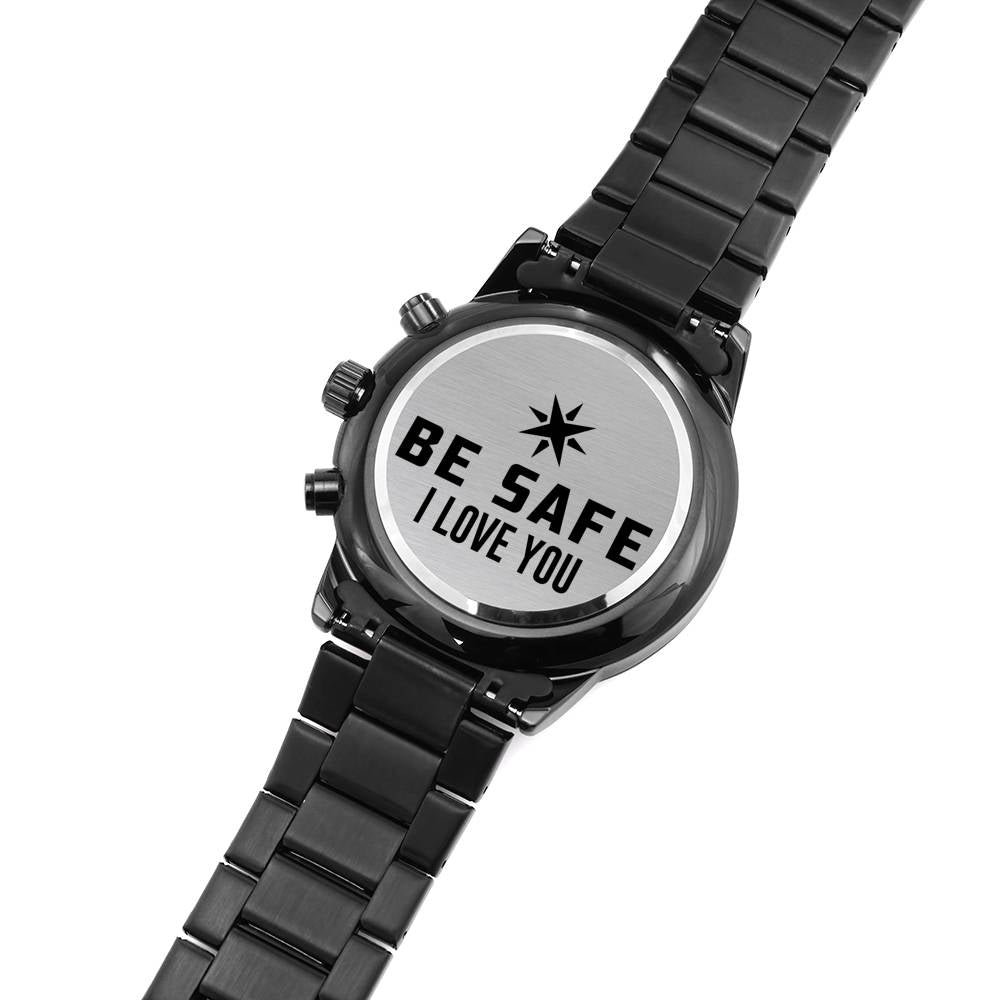 Fathers Day Gift, Personalized Steel Watch, Personalized Watch, Engraved Metal Watch, Mens Watch, Gifts for Him, Gifts for Husband