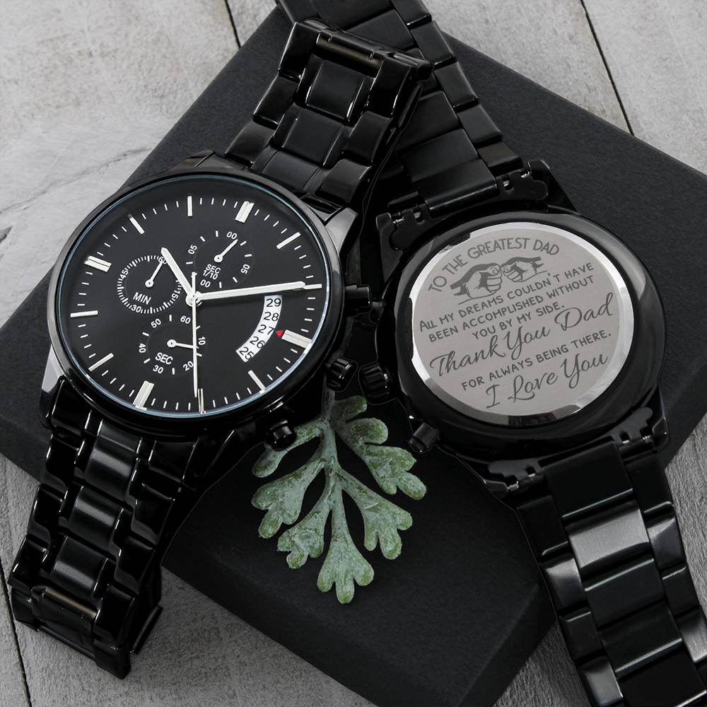 Gift for dad, Personalized Watch, Custom Watch, Mens Watch, Father's day gift, To dad from son, from daughter, personalized gift for dad