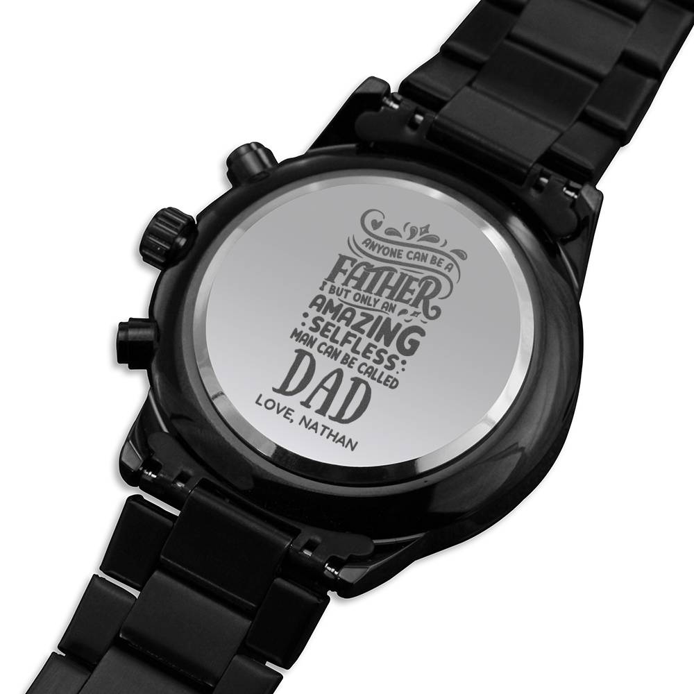 Fathers Day Gift, Gift for Father in Law, Fathers Day Watch, Gift from Son, Son in Law, Metal Watch for Dad