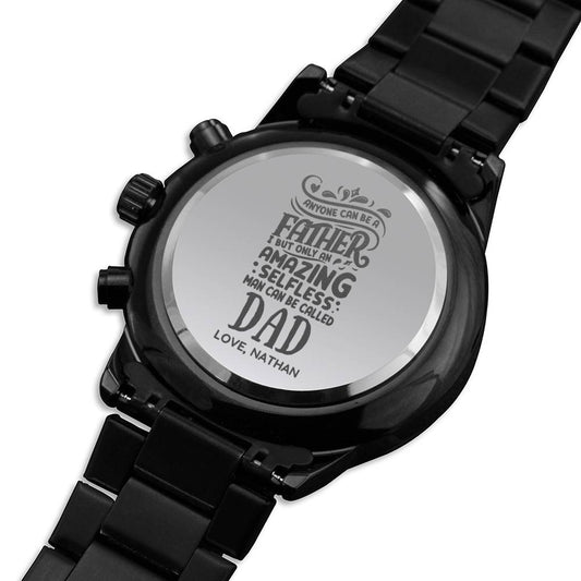 Fathers Day Gift, Gift for Father in Law, Fathers Day Watch, Gift from Son, Son in Law, Metal Watch for Dad