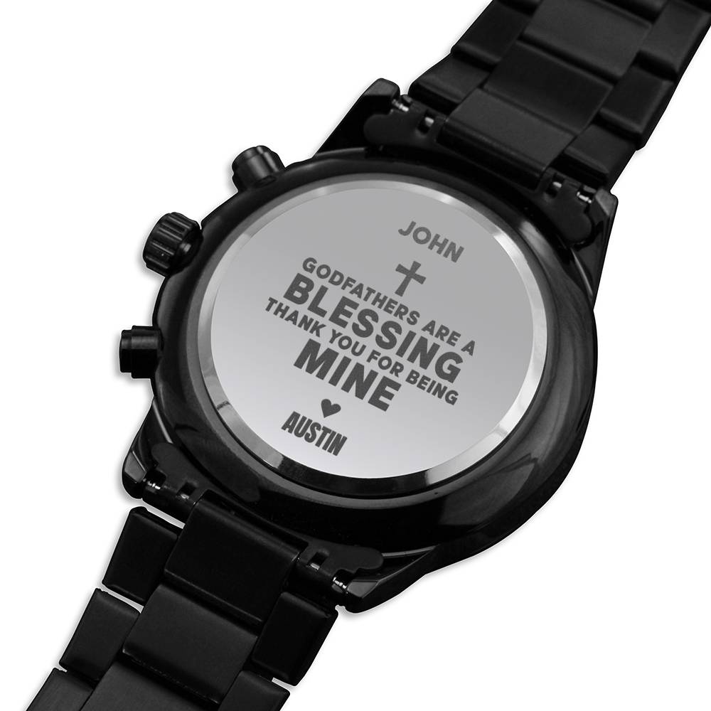 Custom Father's Day Gift, Engraved Watch For Him, Personalized Groomsmen Watch, Dad Birthday Present, Grandfather Keepsake, Gift For Son