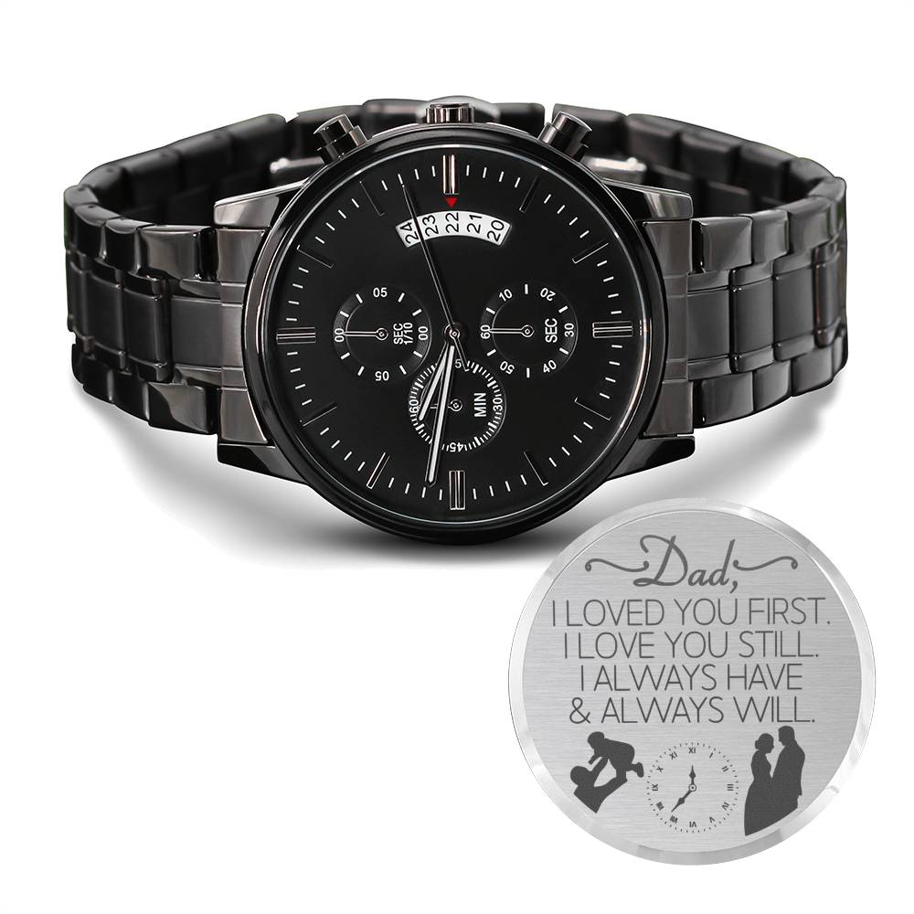 Father of the Bride Gift from groom Personalized Stainless Steel Watch Engraved Watch Father in Law Gift