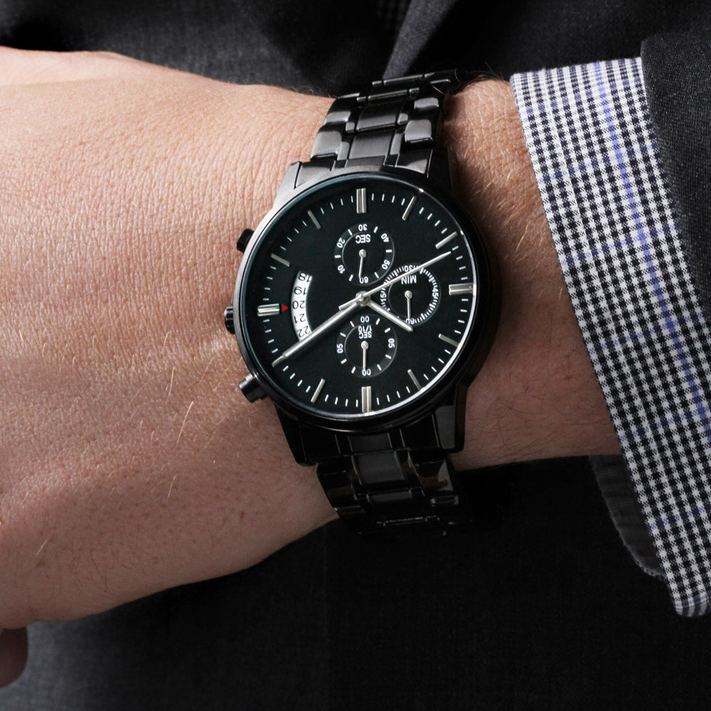 Mens Watch Personalized Customized Engraved Watches For Men Adjustable Wrist Watch Mens Watch Groom Gift Bachelor Party Gifts