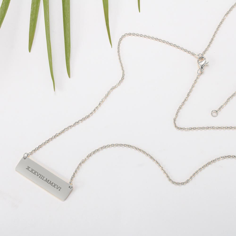 New Mom Gift Jewelry First Time Mom Gift for first Mother's day Christmas Gift Engrave for New Mom Bar Necklace New mommy Gift