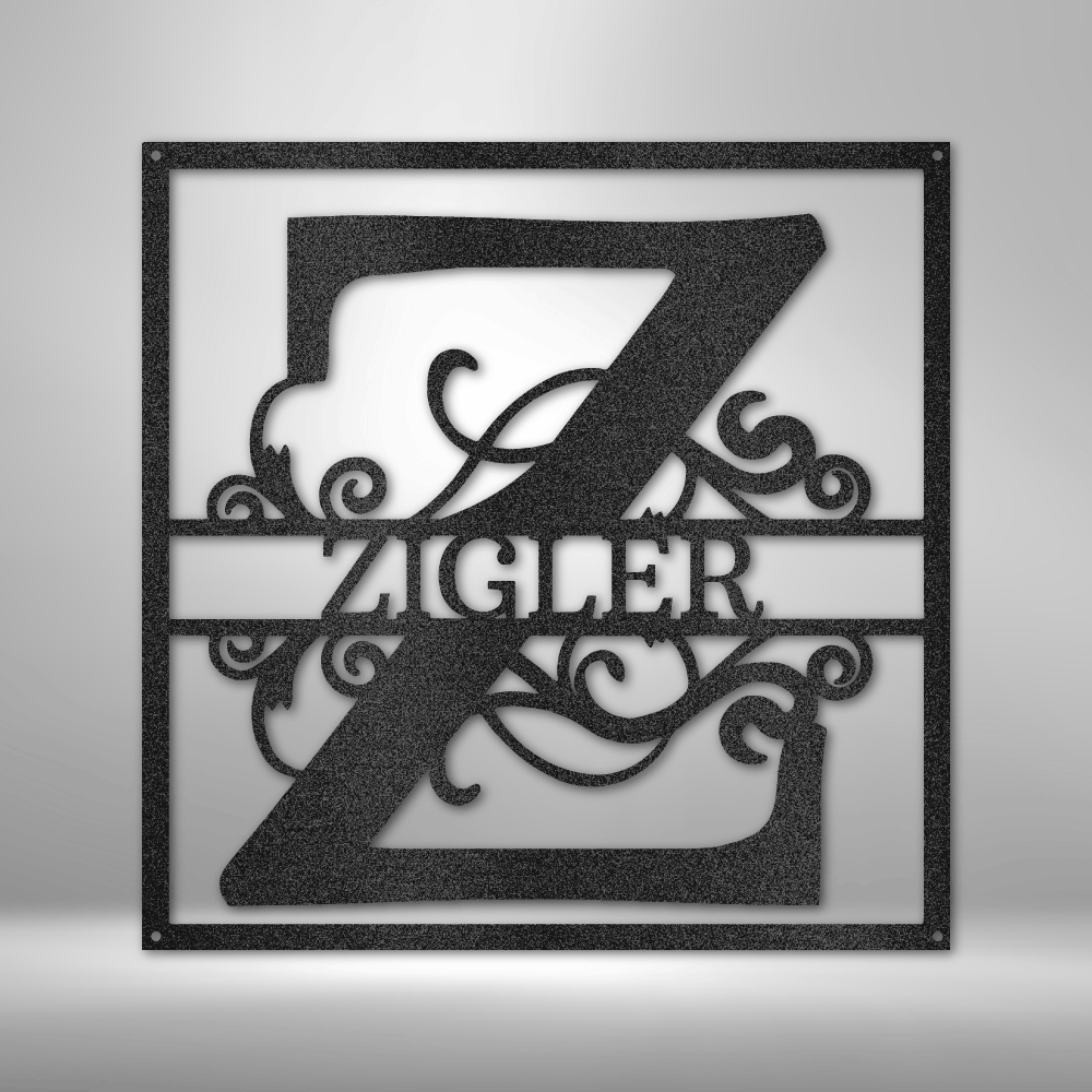 Custom Metal Signs Monogram Wall Decor Metal Wall Art Last Name Sign Family Name Sign Personalized Wedding Gift Custom Metal Art
