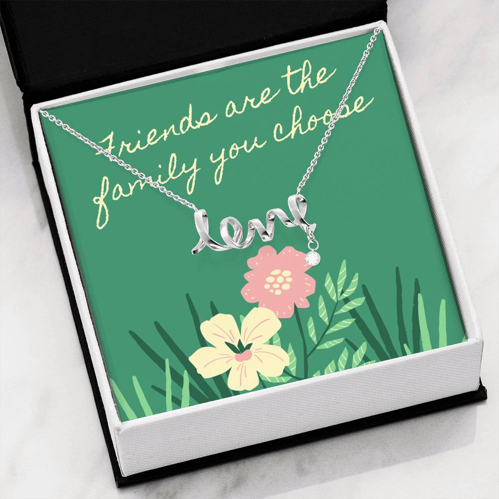 Friendship Scripted Love Necklace My Gift For My Friend This Valentines Valentine Gifts For Bestfriends Love