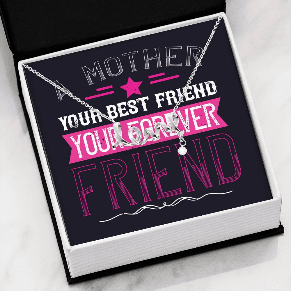 Personalized Gift Mother Necklace for Her Valentines Birthday  Gift Scripted Love Necklace for Women with Message  Card