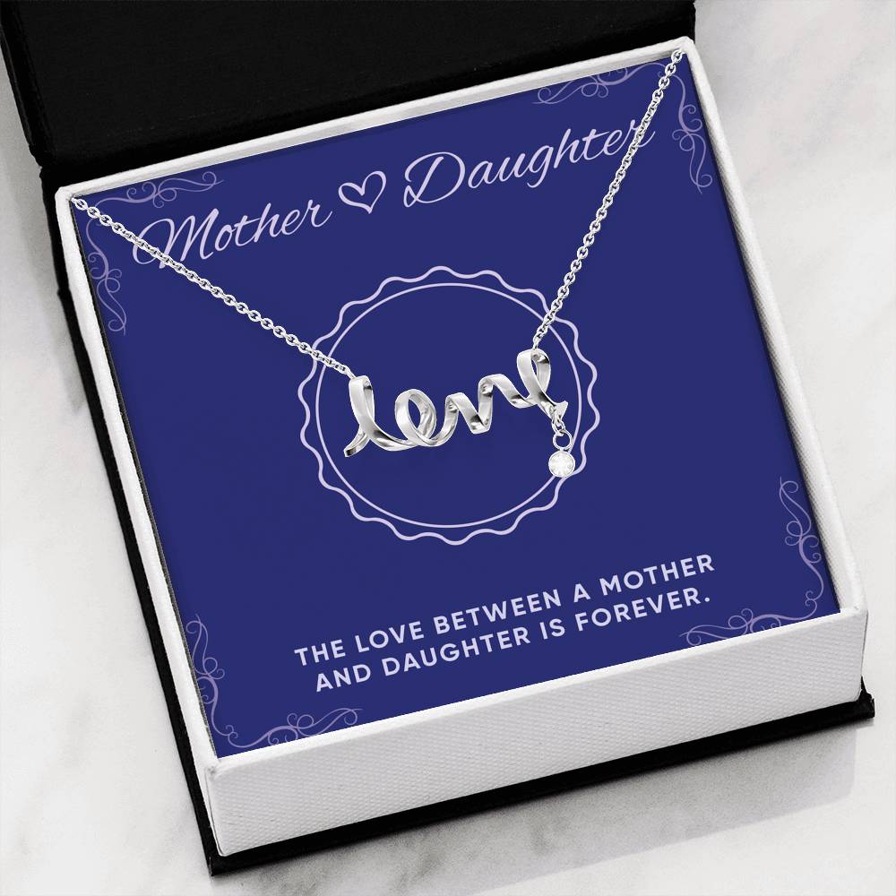Personalized  Gift For Daughter Custom Necklace Pendant For Her Birthday Valentines Unique Personal Message Card From Mom Women's Fashion Jewelry