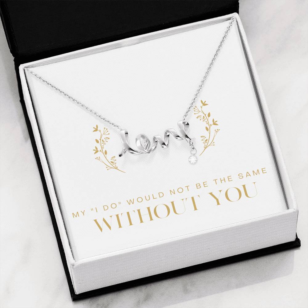Personalized Gift For Women Love Engraved Pendent For Mom Wife Girlfriend