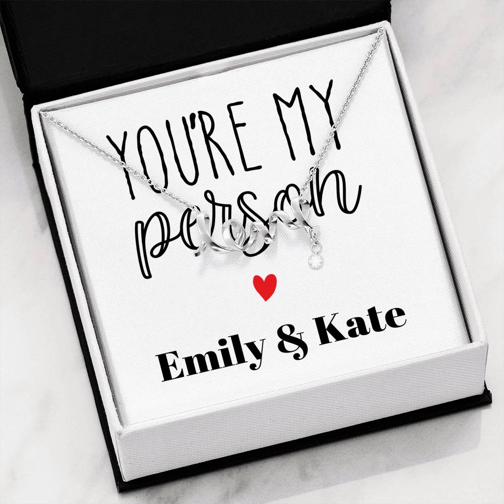 Personalized Love Engraved Necklace Gift For Women On Special Occasion