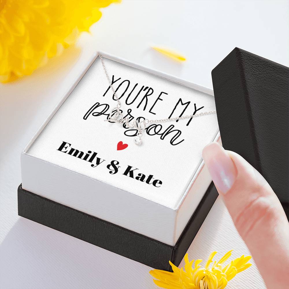 Personalized Love Engraved Necklace Gift For Women On Special Occasion