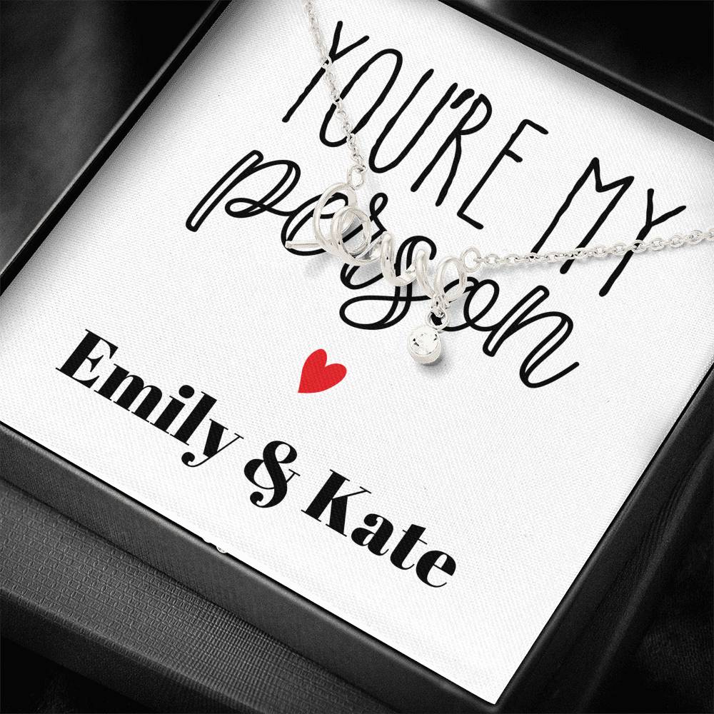 Personalized Love Engraved Necklace Gift For Women On Special Occasion