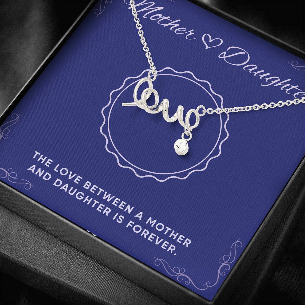 Personalized  Gift For Daughter Custom Necklace Pendant For Her Birthday Valentines Unique Personal Message Card From Mom Women's Fashion Jewelry