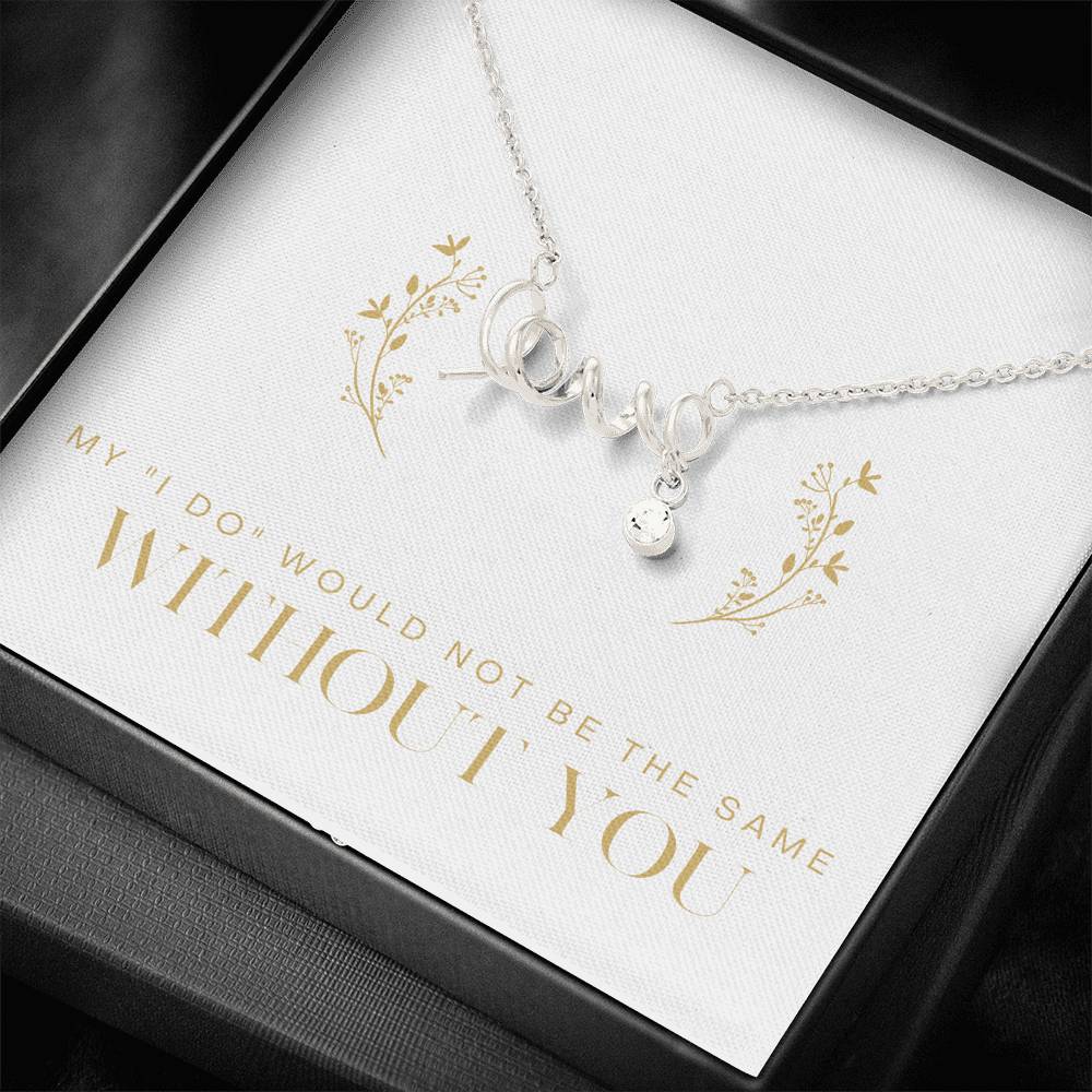 Personalized Gift For Women Love Engraved Pendent For Mom Wife Girlfriend