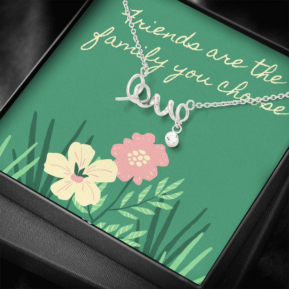 Friendship Scripted Love Necklace My Gift For My Friend This Valentines Valentine Gifts For Bestfriends Love