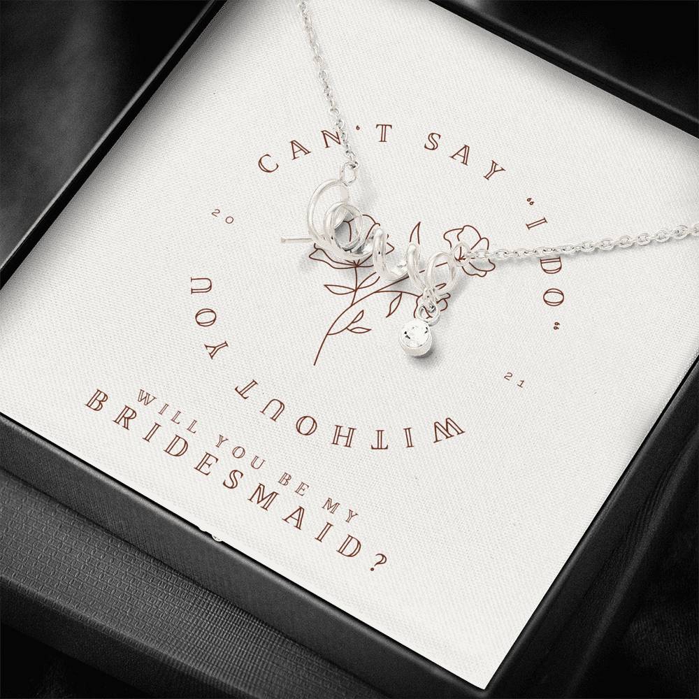 Personalized Pendent Gift Love Engraved Bridesmaid Dreams Necklace Gift