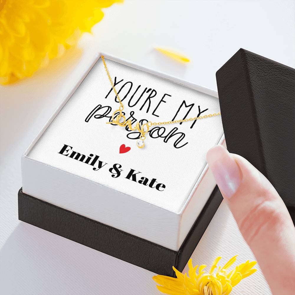 Personalized Love Engraved Necklace Gift For Women On Special Occasion