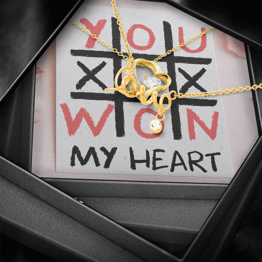Personalized Wife Girlfriend Necklace  for Her Valentines Birthday Anniversary Gift Scripted Love Necklace for Women with Message  Card
