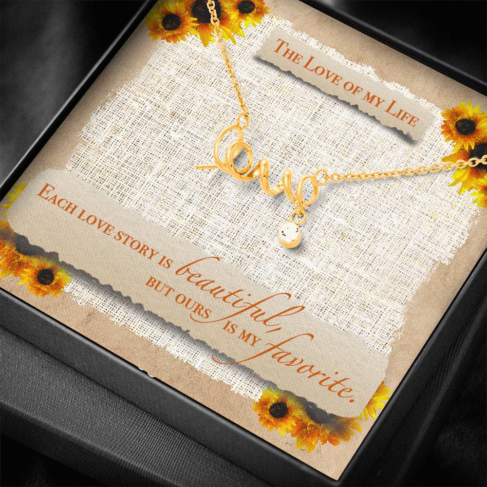 Love Engraved Pendant To My Girlfriend Romantic Gift On This Valentine Day