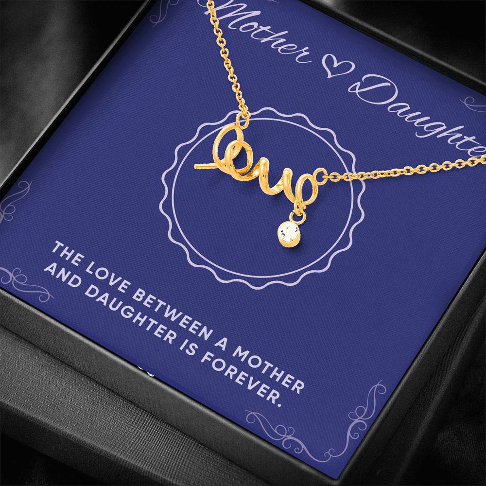 Personalized  Gift For Daughter Custom Necklace Pendant For Her Birthday Valentines Unique Personal Message Card From Mom Women's Fashion Jewelry