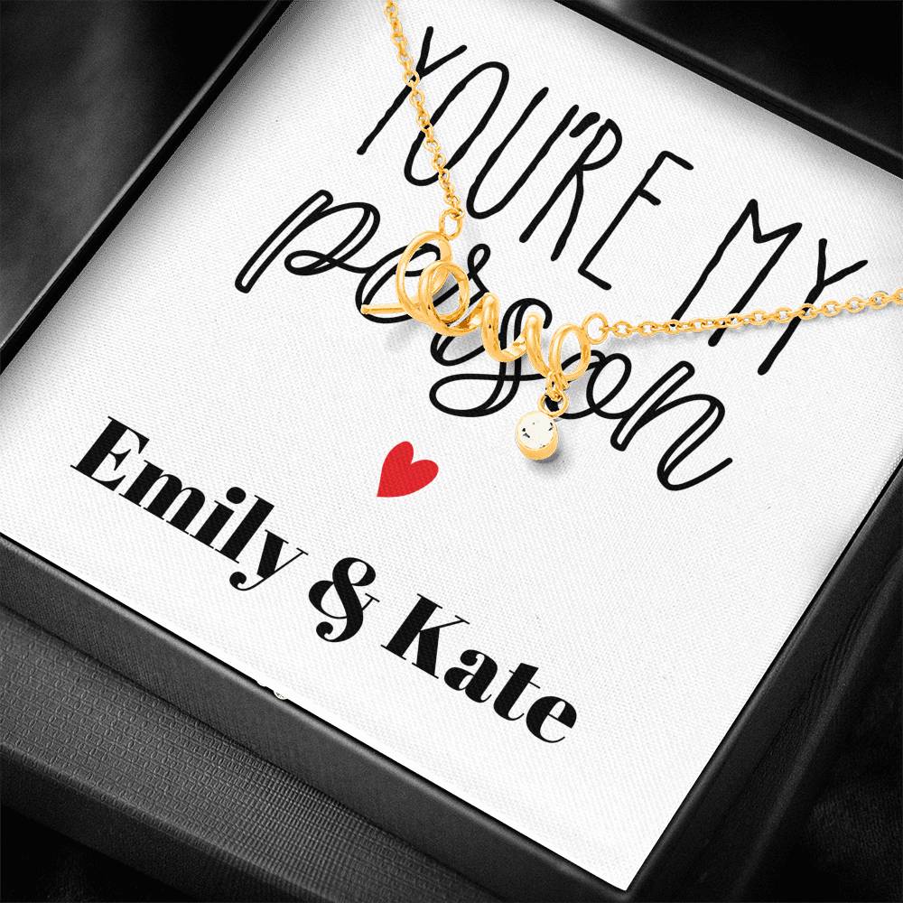 Personalized Love Engraved Necklace Gift For Women On Special Occasion