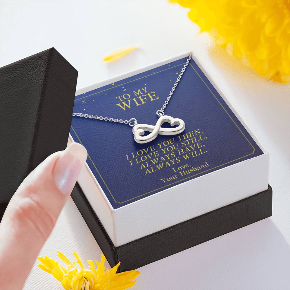 To My Wife Necklace Gift From Husband On Her Birthday Valentine's Day Anniversary Pendent Gift With The Message Card
