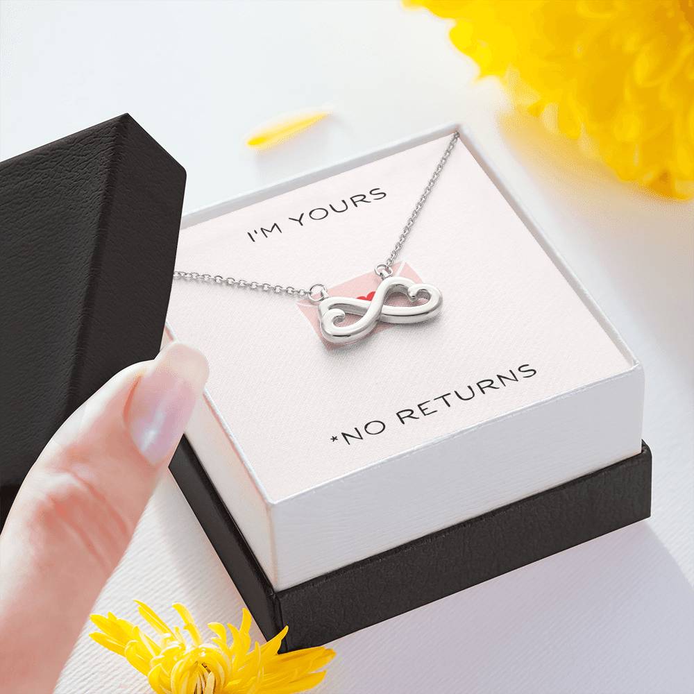 Necklace Gift For Women Infinity Heart Necklace To My Wife On Her Birthday Anniversary Gift From Husband