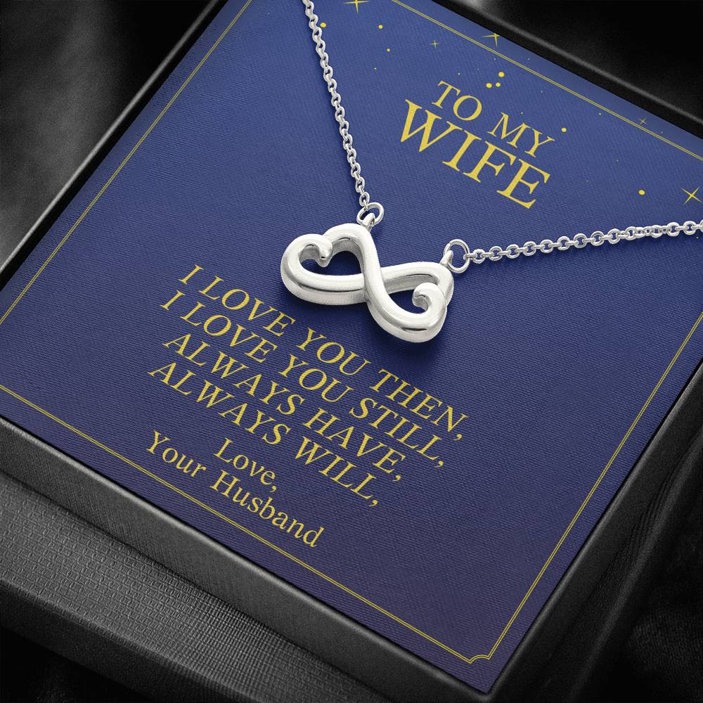 To My Wife Necklace Gift From Husband On Her Birthday Valentine's Day Anniversary Pendent Gift With The Message Card