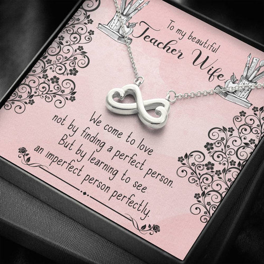 Teacher Wife Necklace, Valentines Day Gift, Teacher Gifts
