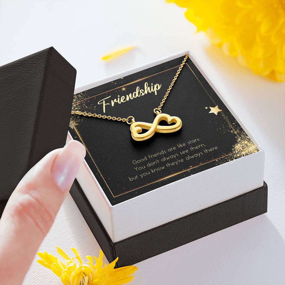 Friendship Spiritual Necklace To My Best Friend On Birthday Infinity Heart Pendent
