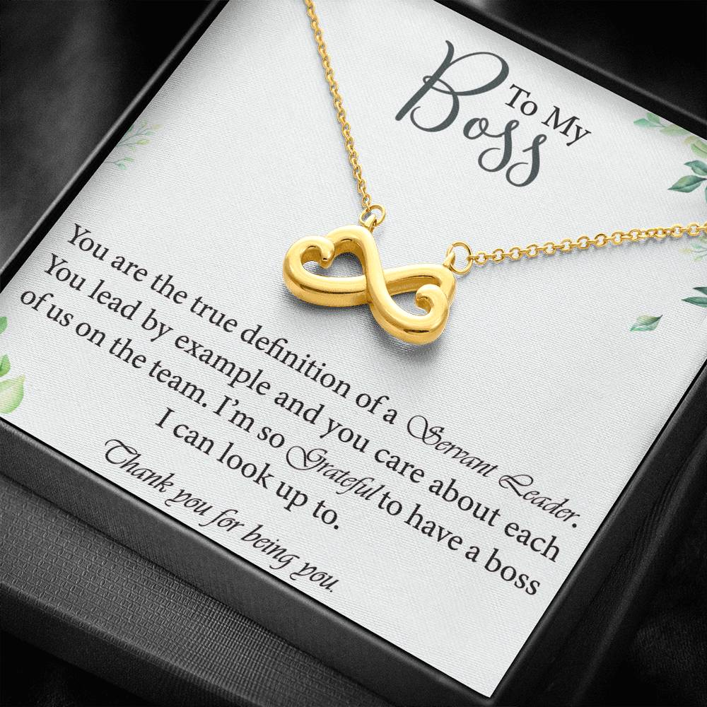 Gift For Your Boss A Truly Appreciated Leader Infinity Heart Thank You Gift For Boss