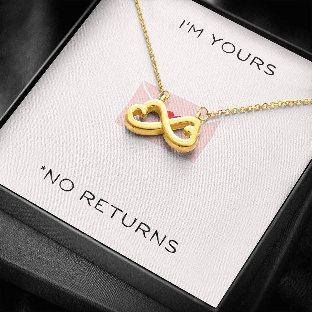 Necklace Gift For Women Infinity Heart Necklace To My Wife On Her Birthday Anniversary Gift From Husband