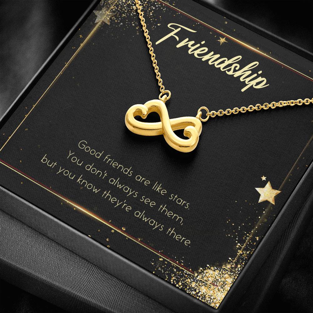 Friendship Spiritual Necklace To My Best Friend On Birthday Infinity Heart Pendent