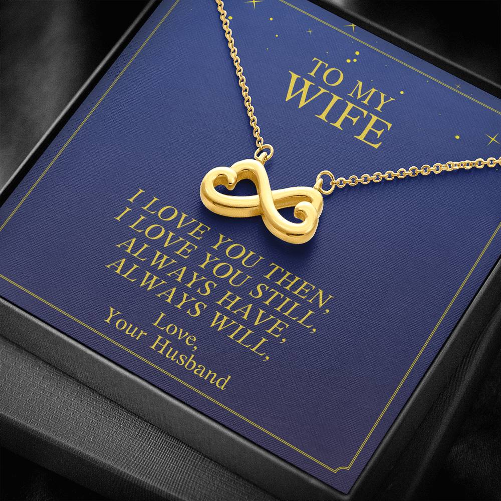 To My Wife Necklace Gift From Husband On Her Birthday Valentine's Day Anniversary Pendent Gift With The Message Card