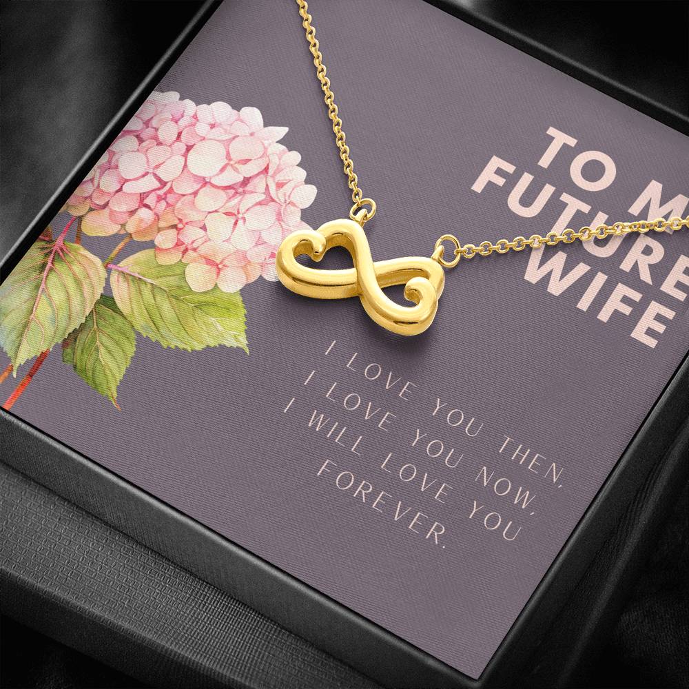 To My Future Wife Pendent On Her Birthday Engagement Valentine's Day Pendent Gift With The Message Card From Boyfriend