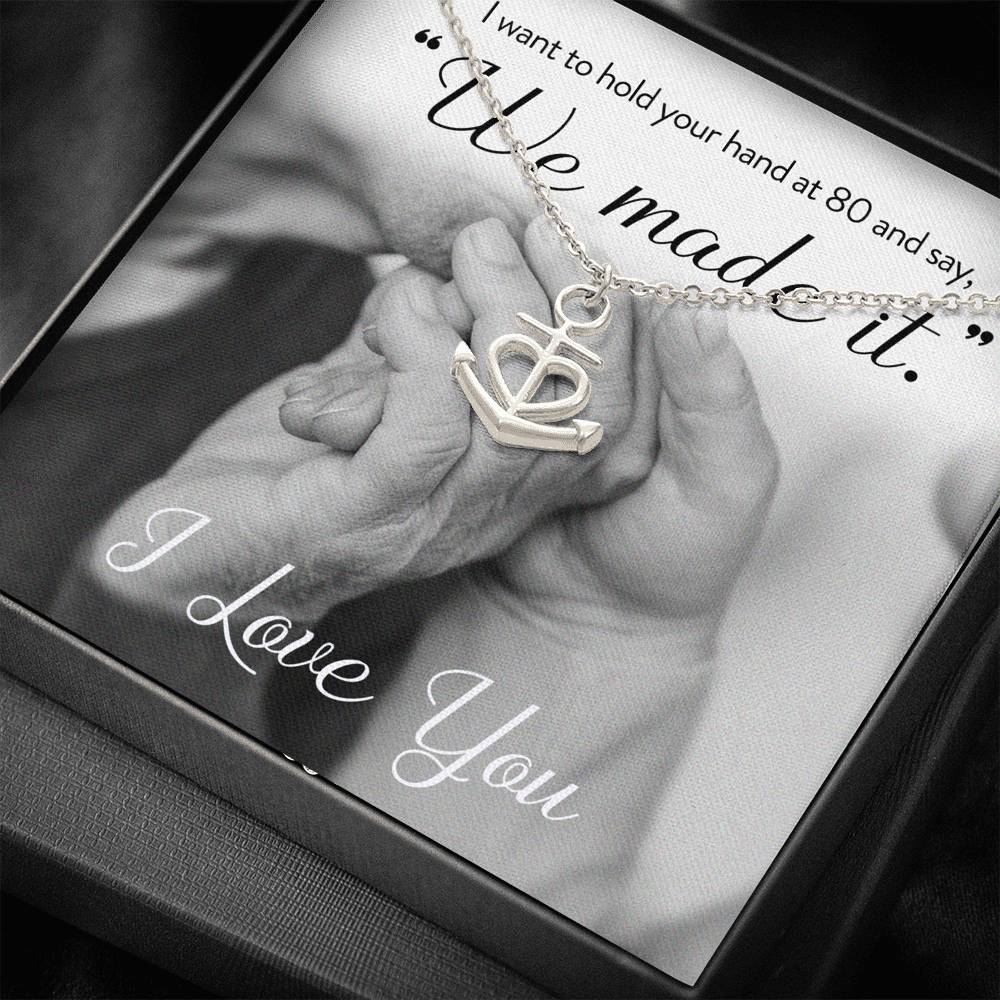 To My Mom Mother In Law Fiancée Wife Personalized Necklace Gift With The Message Card For Birthday Mother's Day Valentine's Day Wedding Gift