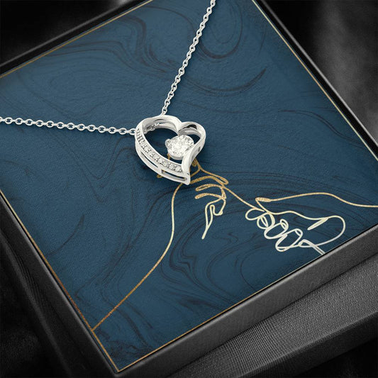 GOLD ROSE BLANK Forever Love Necklace
