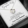 To My Gorgeous Wife - I Would Use My Last Breath To Tell You I Love You Necklace Gift For Wife