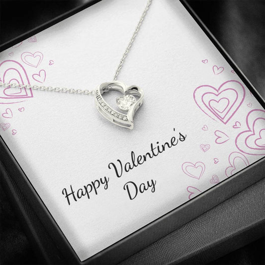 Valentines - Chalk Hearts Forever Love Necklace