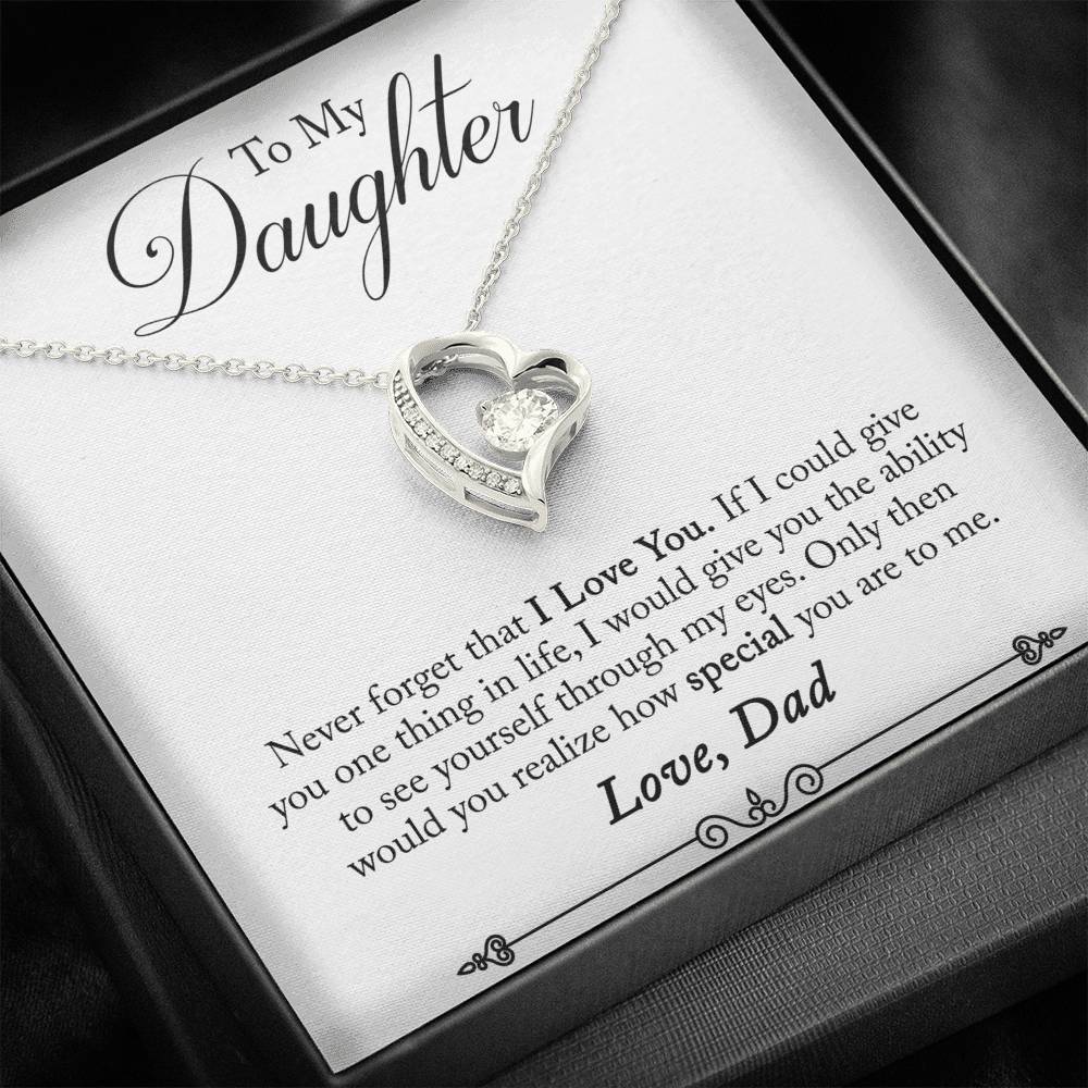 Father to daughter Forever Love Necklace