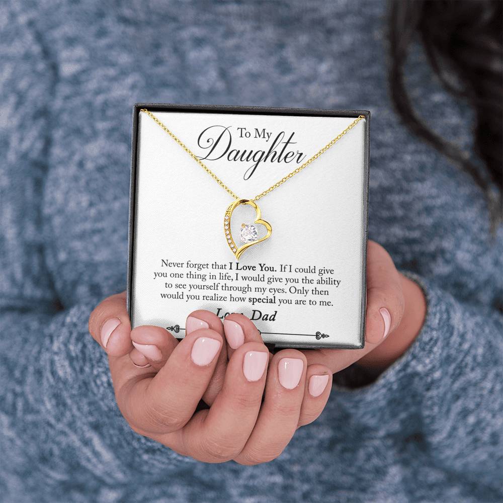 Father to daughter Forever Love Necklace