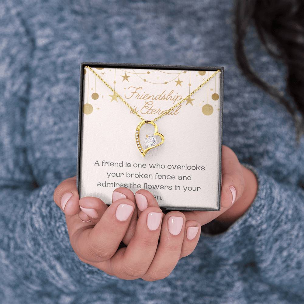 Friendship heart Necklace, Best Friend Necklace, BFF Gift, Gifts for Her, Mother Day Gift, Valentine Day Gift