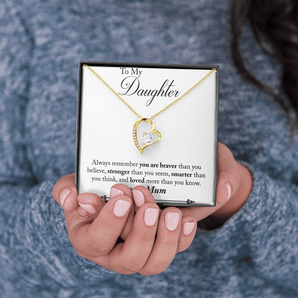 Mum to Daughter Forever Love Necklace