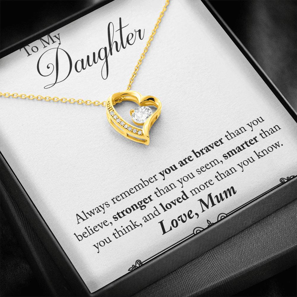 Mum to Daughter Forever Love Necklace
